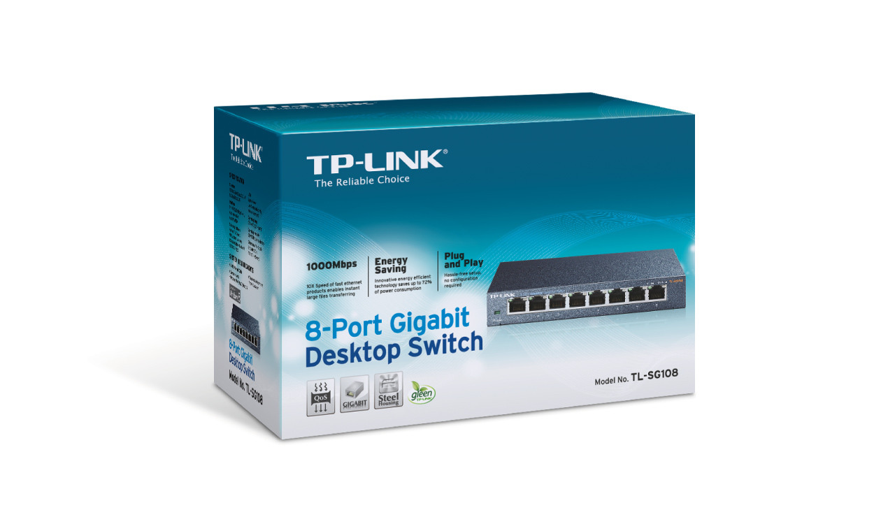 TP-LINK 8-port Metal Gigabit Switch TLSG108