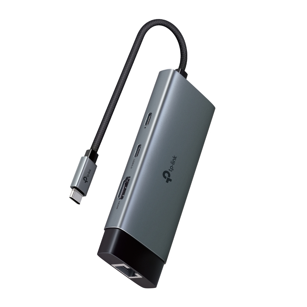 photo TP-LINK USB-C 6-Port Hub UH6120C HDMI 4K,USB-A&C, PD 100W,RJ45