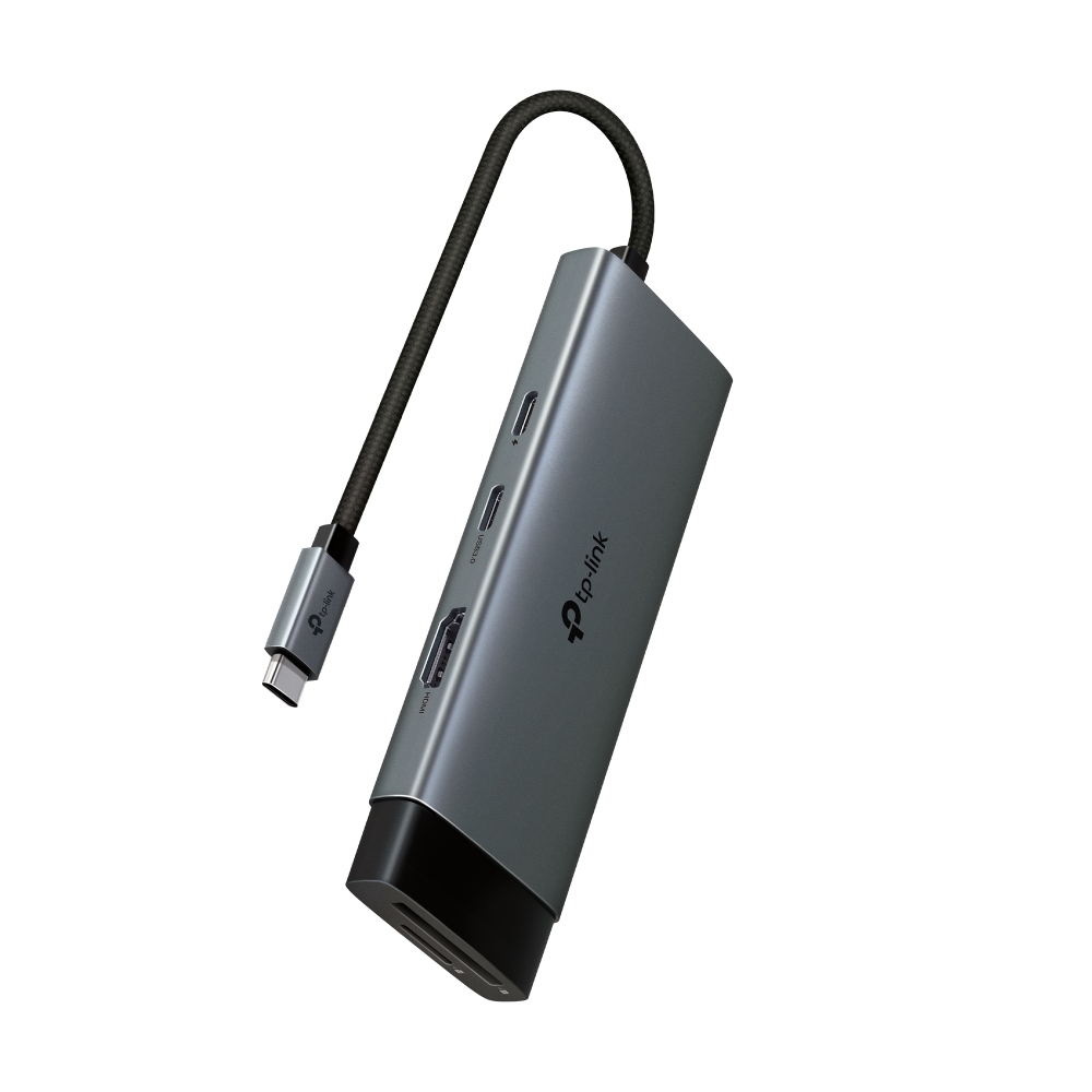 photo TP-LINK USB-C 7-Port Hub UH7020C HDMI 4K,USB-A&C, PD 100W,SD