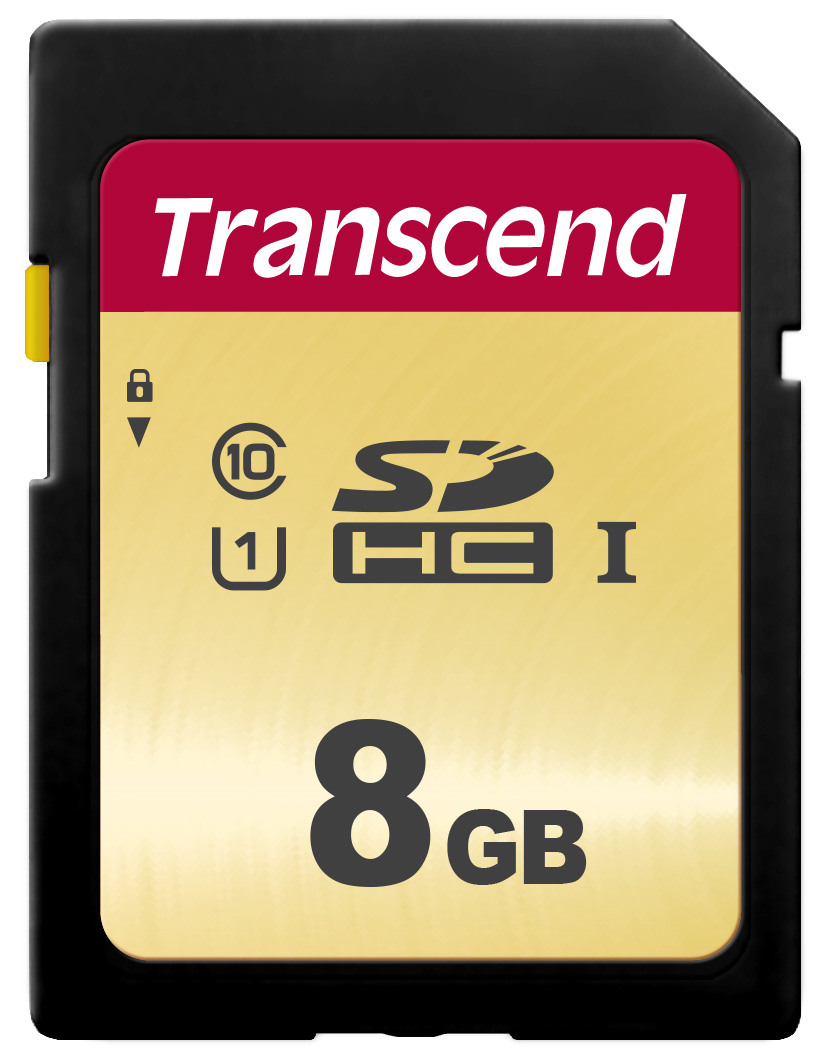 SD Card 500S, MLC 8GB TS8GSDC500S SDHC, UHS-I U1, C10