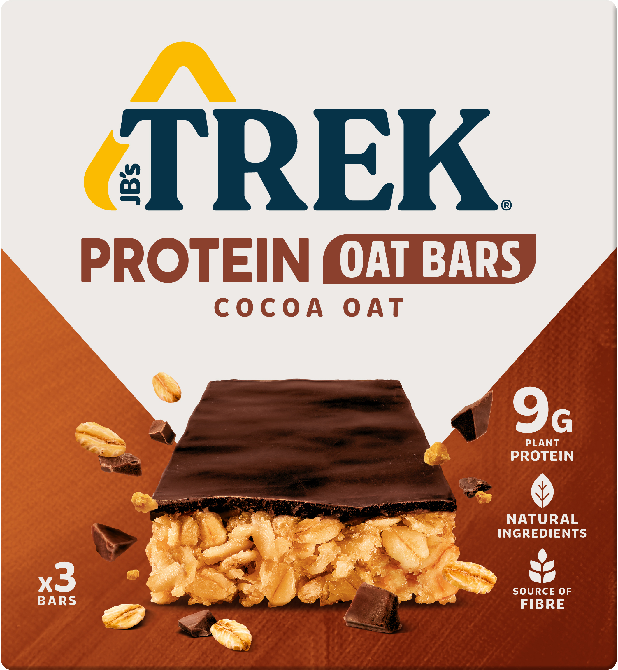 photo TREK Barres d'avoine protéinées 83521 Cocoa 50g, 3 pcs.