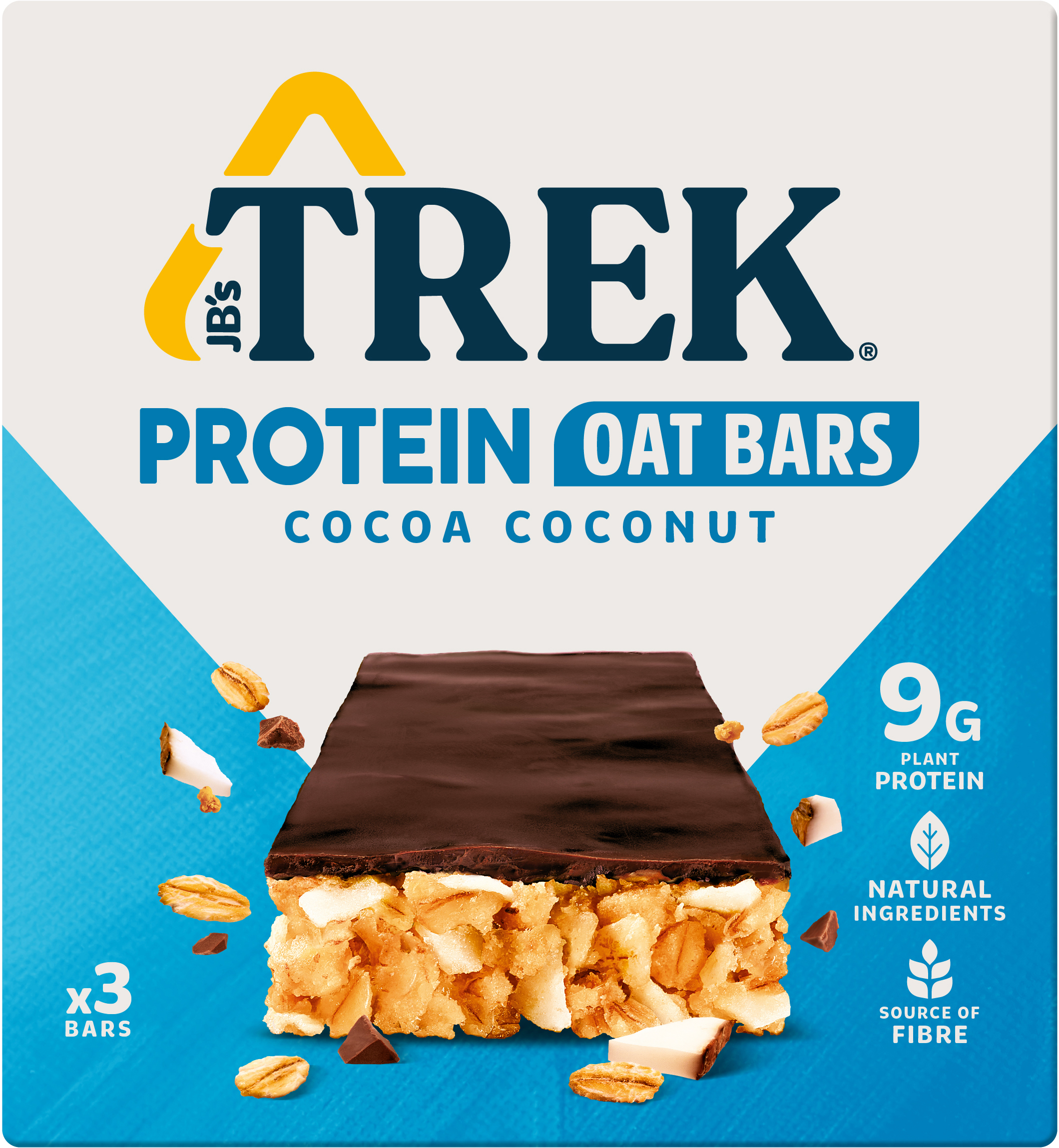 photo TREK Barres d'avoine protéinées 83525 Cocoa Coconut 50g, 3 pcs.
