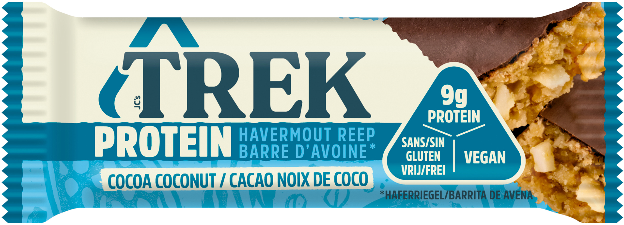 TREK Barres d'avoine protéinées 85525 16 pcs. Cocoa Coconut