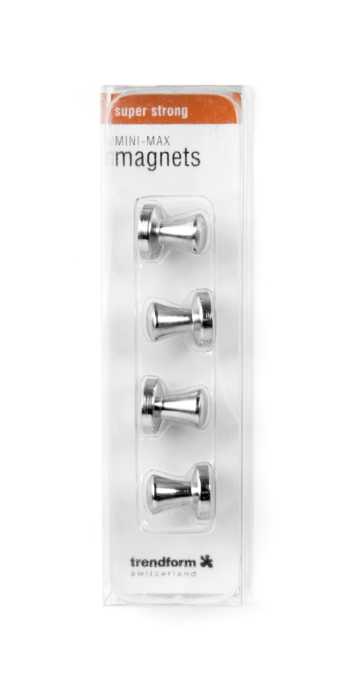 TRENDFORM Superstrong Magnets MINI-MAX MM2021 set de 4 argenté