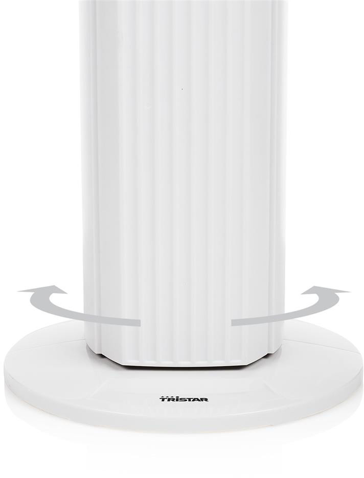 TRISTAR Ventilateur sur pied 79cm VE-5985 blanc