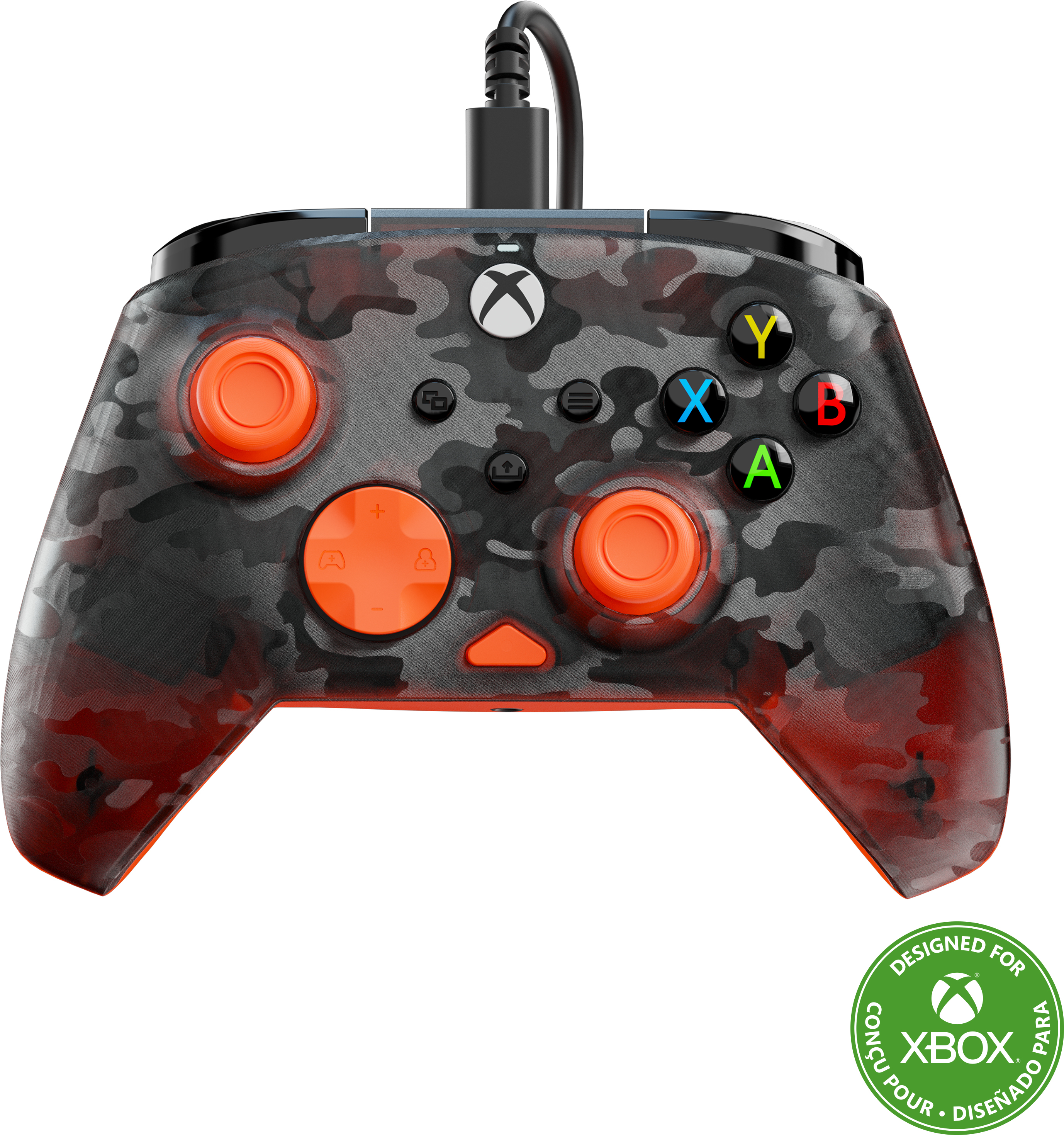 photo TURTLE BEACH Rematch Core Wired Ctrl. TBC-2001-95 XB, Ghost Camo Black,Orange