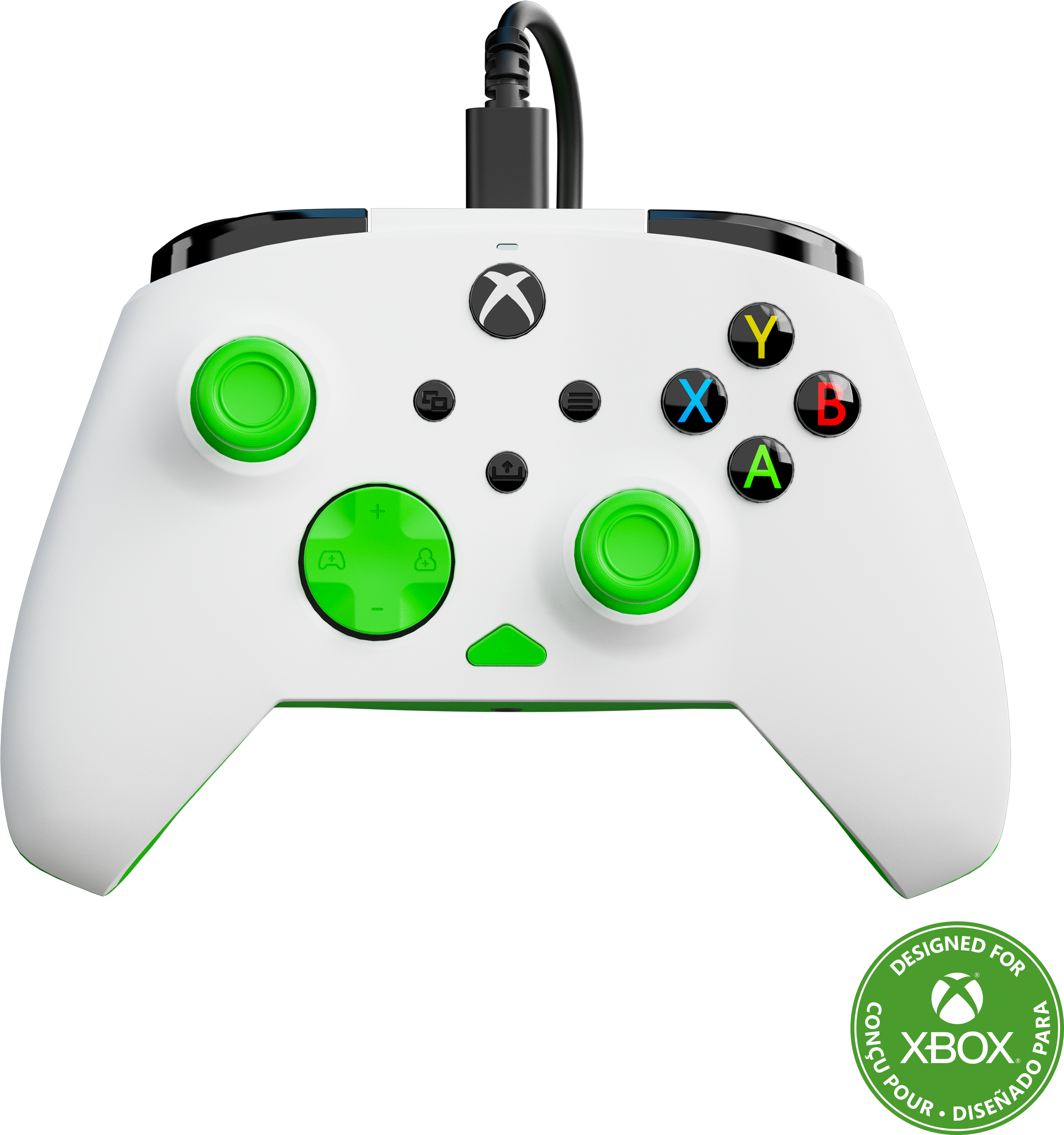 photo TURTLE BEACH Rematch Core Wired Ctrl. TBC-2002-55 XB, White,Green