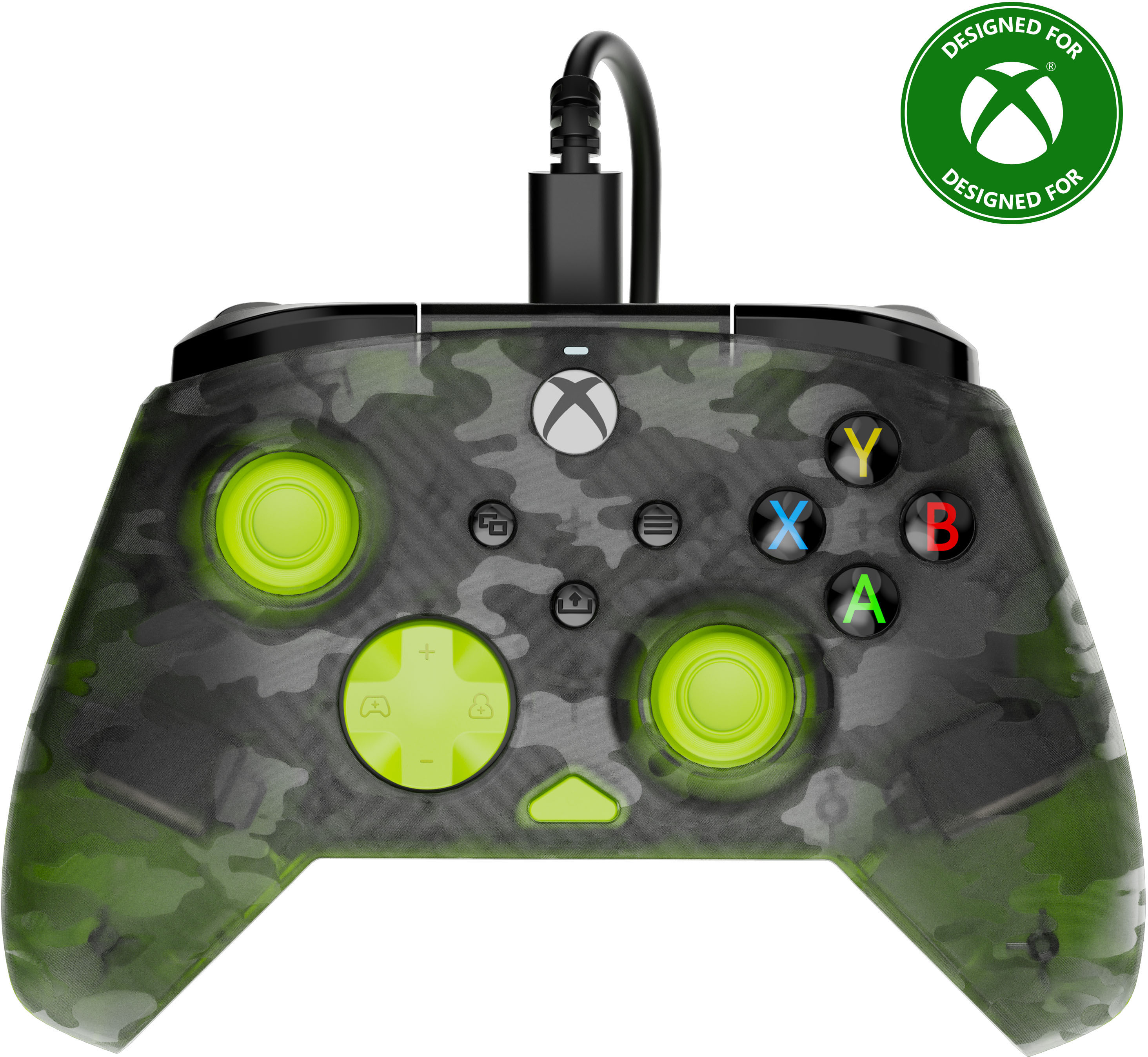 photo TURTLE BEACH Rematch Core Wired Ctrl. TBC-2007-75 XB, Ghost Camo Black,Yellow