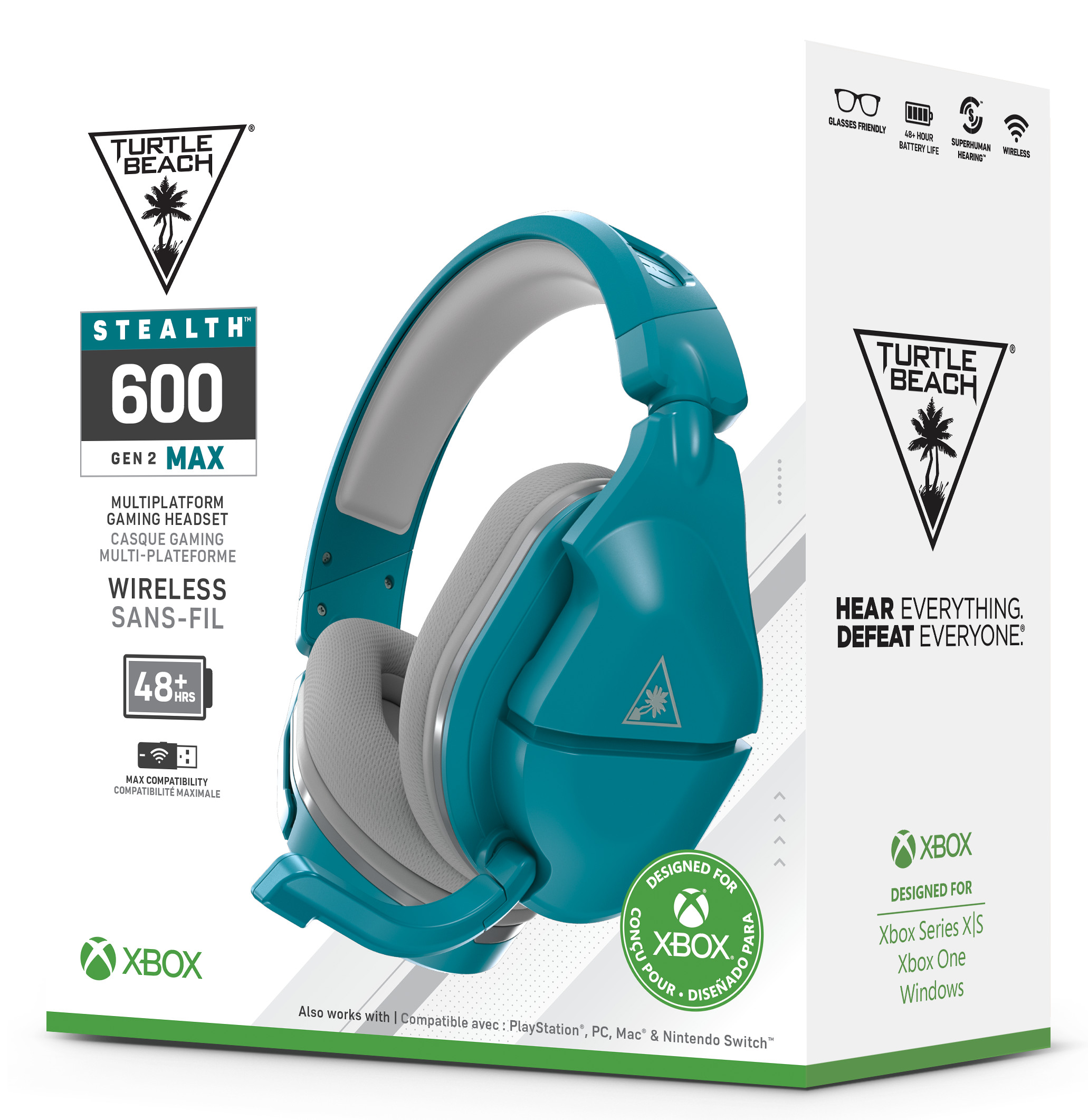 TURTLE BEACH STEALTH 600 GEN 2 MAX TBS-2382-05 Wireless Headset Xbox, Teal
