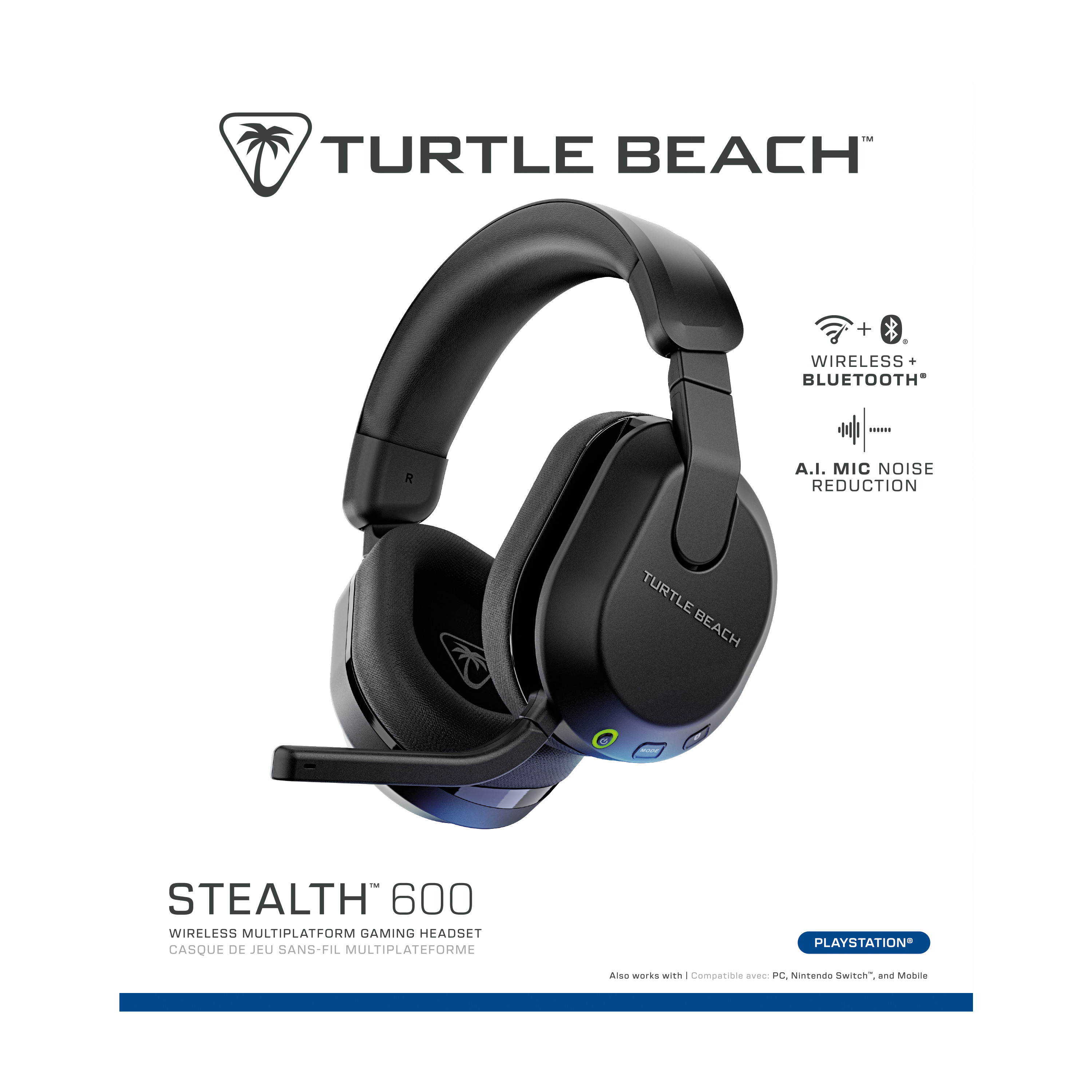 TURTLE BEACH Stealth 600 GEN3, Black TBS-3102-05 Wireless Headset for PS5