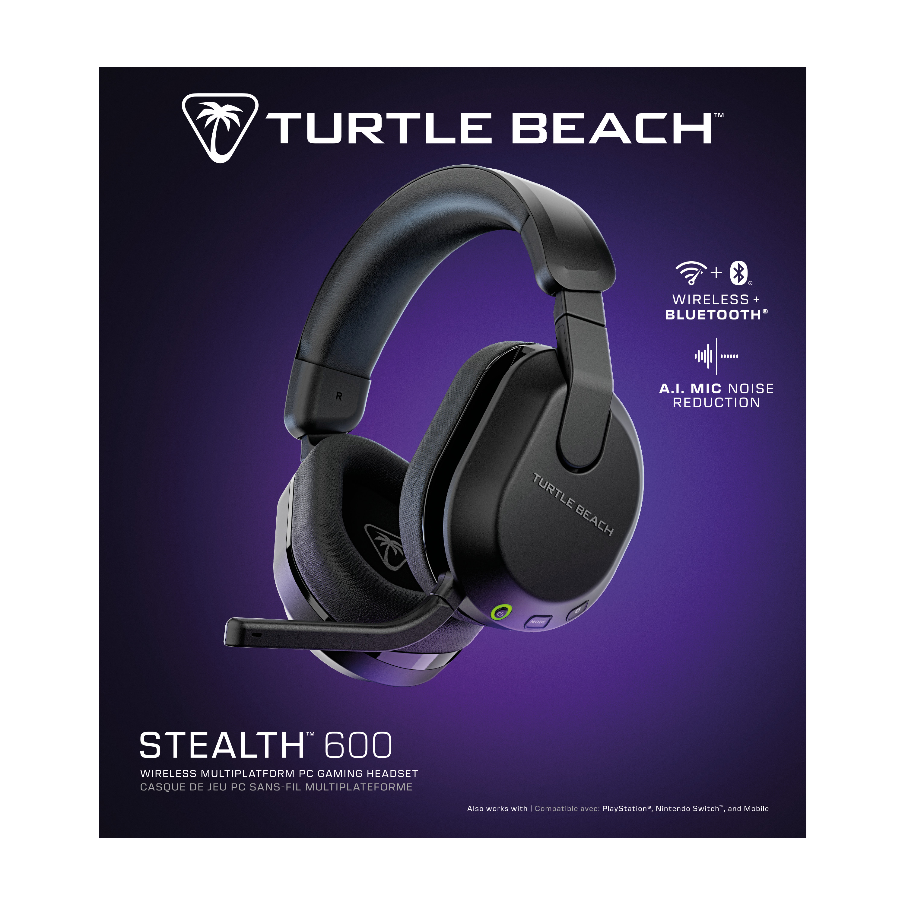 TURTLE BEACH Stealth 600 GEN3, Black TBS-5103-05 Wireless Headset for PC