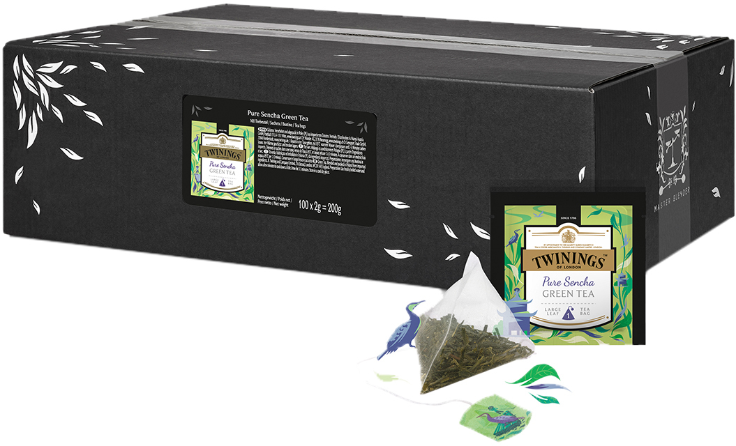 photo TWININGS Pure Sencha Green Tea 100015077 Pyramide 2g, 100 pcs.
