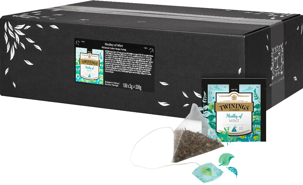 photo TWININGS Medley of Mint 100015081 Pyramide 2g, 100 pcs.