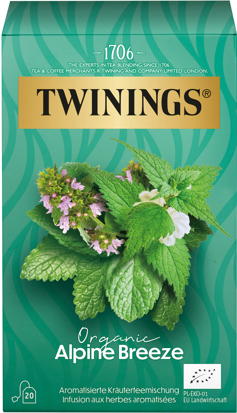 photo TWININGS Bio Brise des Alpes 100017375 Sachets 1.8g, 20 pcs.