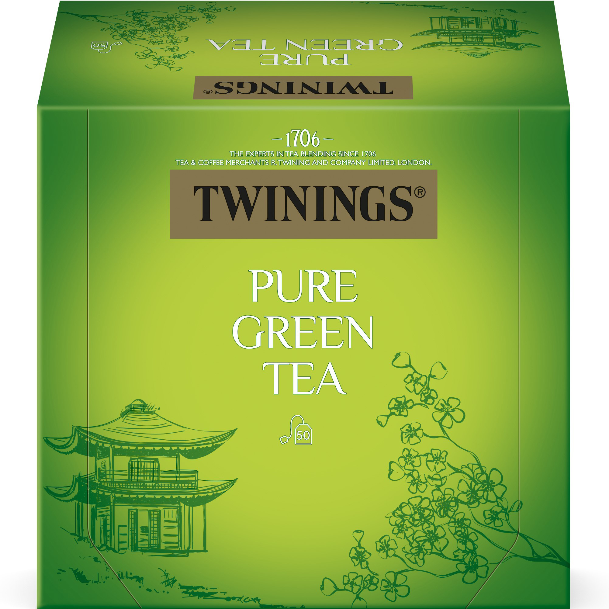 photo TWININGS Green Tea pure 100017998 Sachets 2g, 50 pcs.