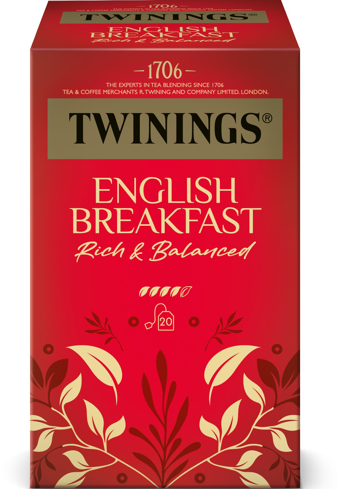 photo TWININGS English Breakfast 100018059 Sachets 2g, 20 pcs.