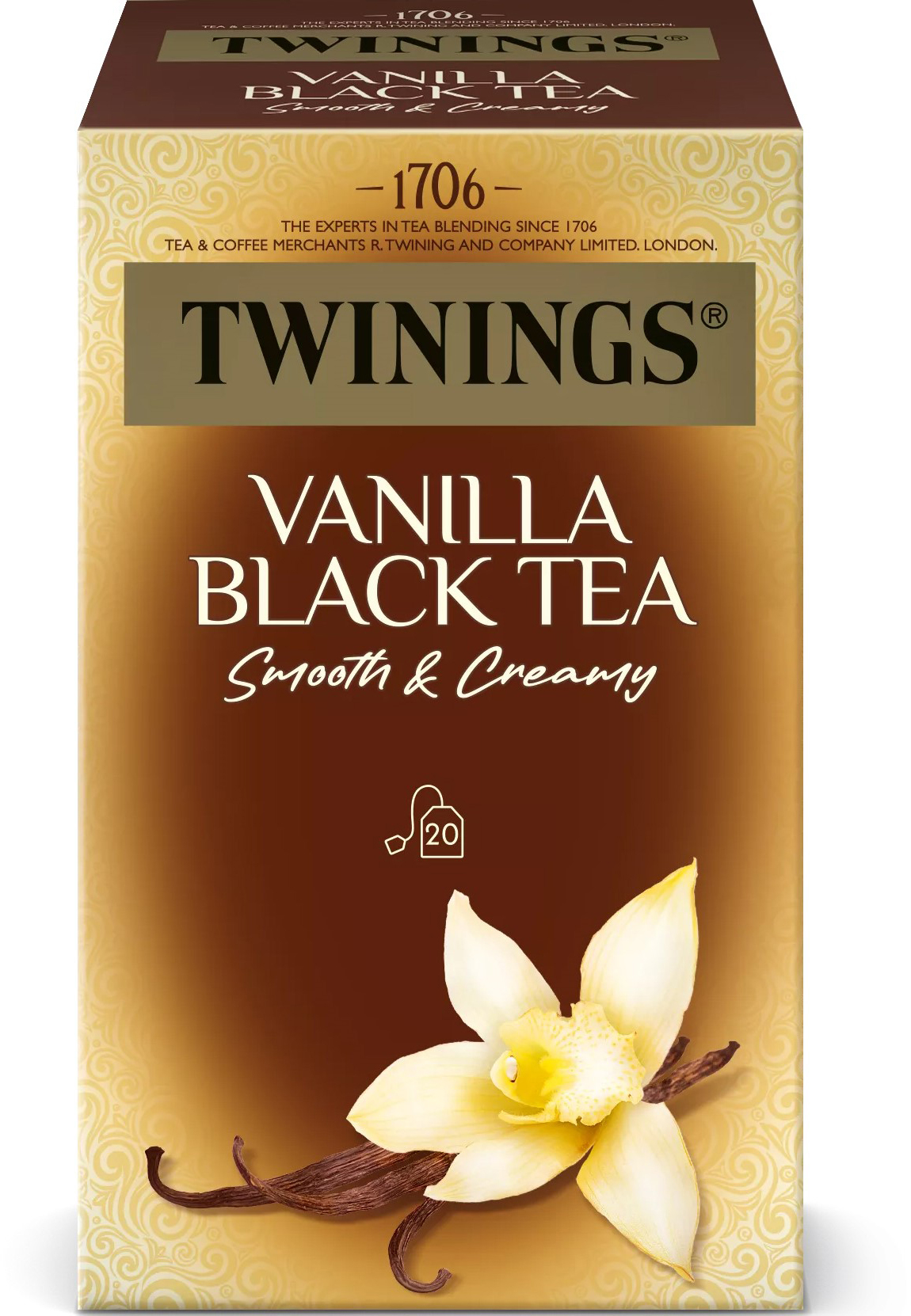 photo TWININGS Vanilla Black 100018061 Sachets 2g, 20 pcs.