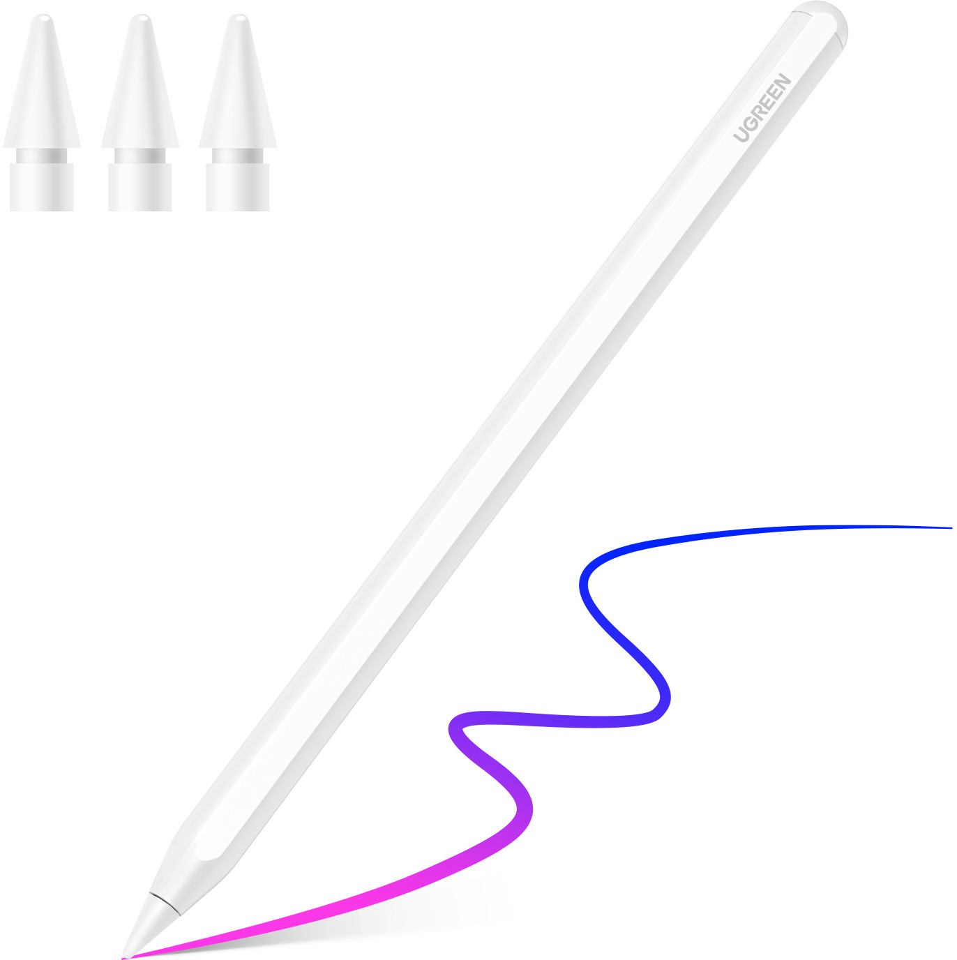 UGREEN Smart Stylus Pen for iPad 15910 Magnetic Charging, White