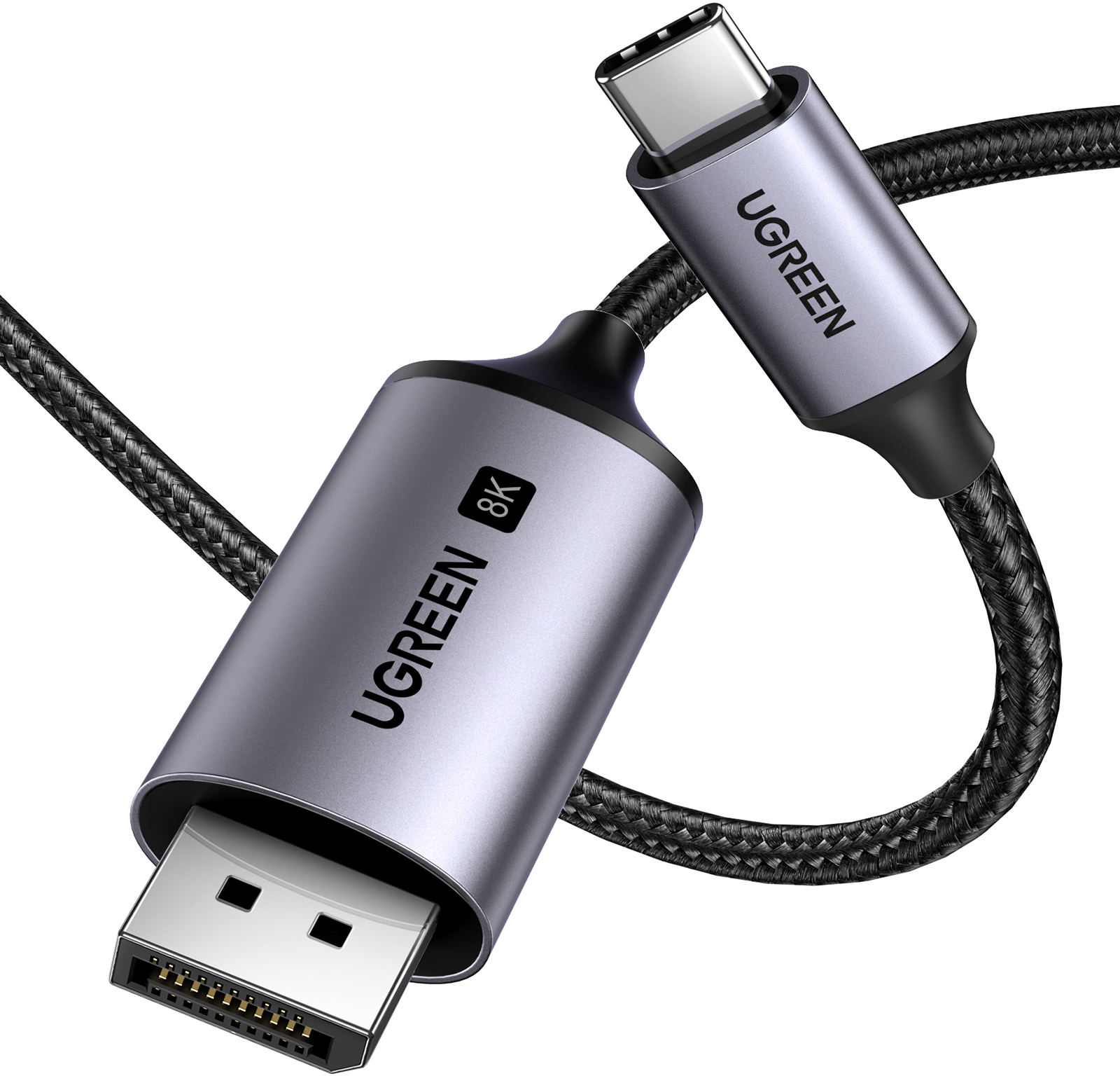 photo UGREEN Cable USB-C to DisplayPort 25157 BB 8K, 1m