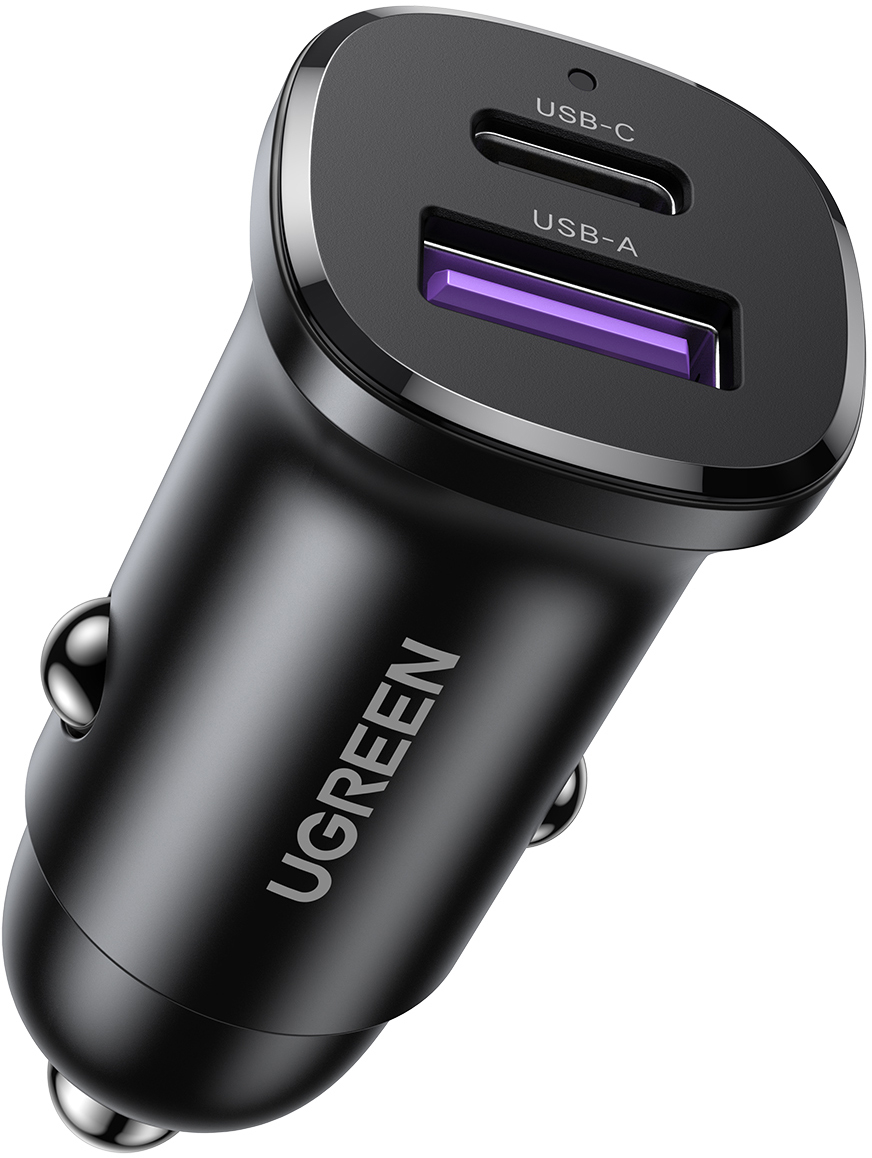 UGREEN Fast Car Charger 30W 2-Port 25845 Black