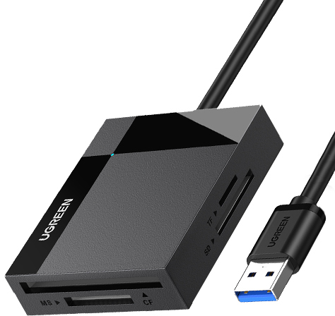 photo UGREEN All-in-One Card Reader 30333 SD,TF,CF,MS,50cm Cable,BB