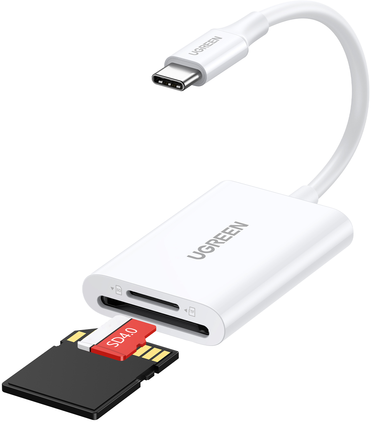 photo UGREEN Card Reader USB-C 3.0 35506 SD,TF, White