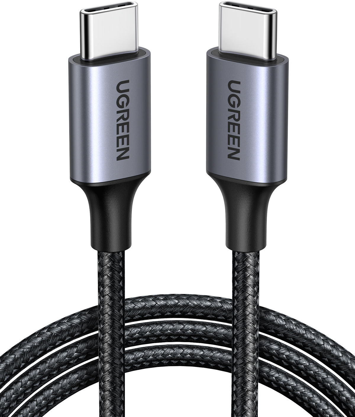 UGREEN Fast Charging Cable USB-C-C 50152 3A Max Gray Black, 2m