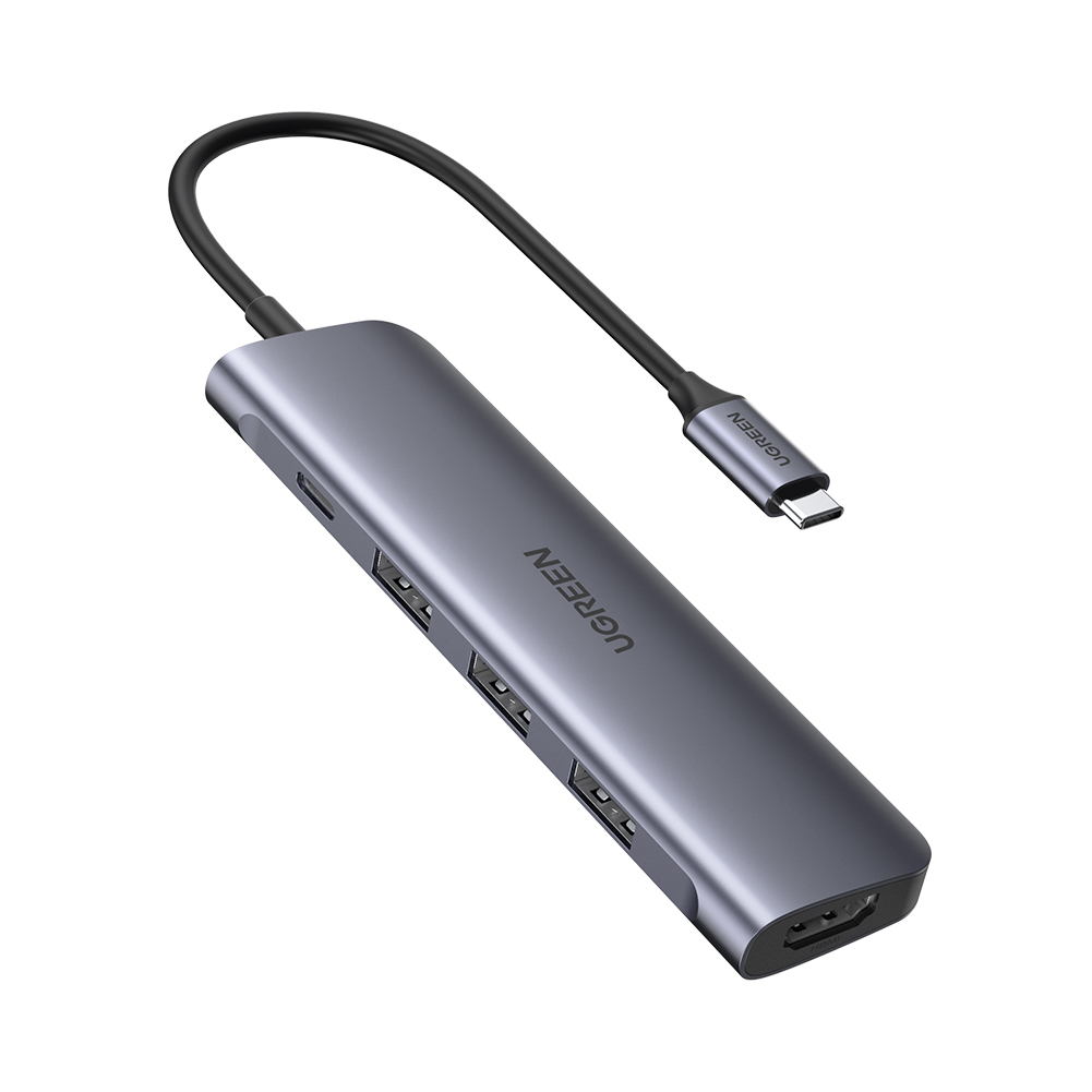 UGREEN USB-C Hub 5in1, Silver 50209 HDMI,USB-C PD,3xUSB-A