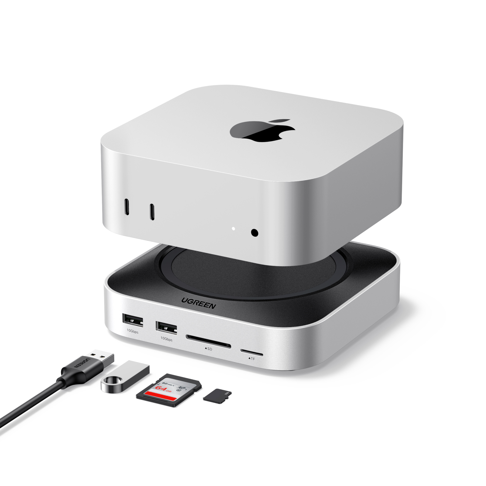 photo UGREEN Docking Station 11-in-1 65487 USB C, USB A, Space Gray