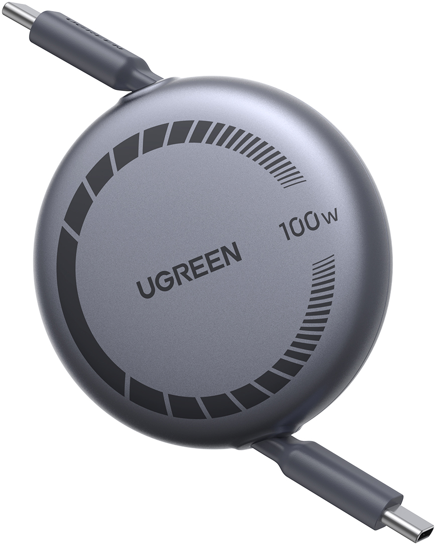 photo UGREEN Fast Charging USB-CtoUSB-C 65905 Retractable Cable 100W,PD,1m