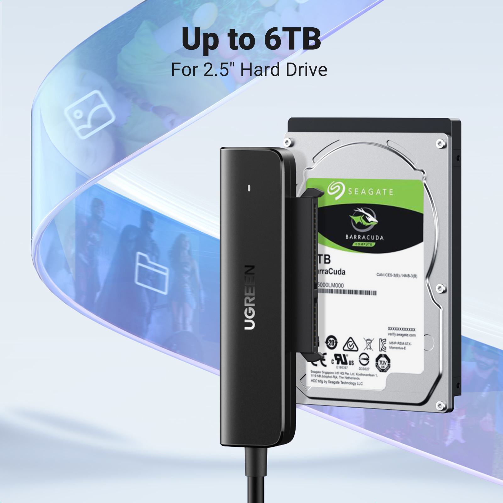 UGREEN SATA Converter 70610 USB-C 3.0 to 2.5 (BB)