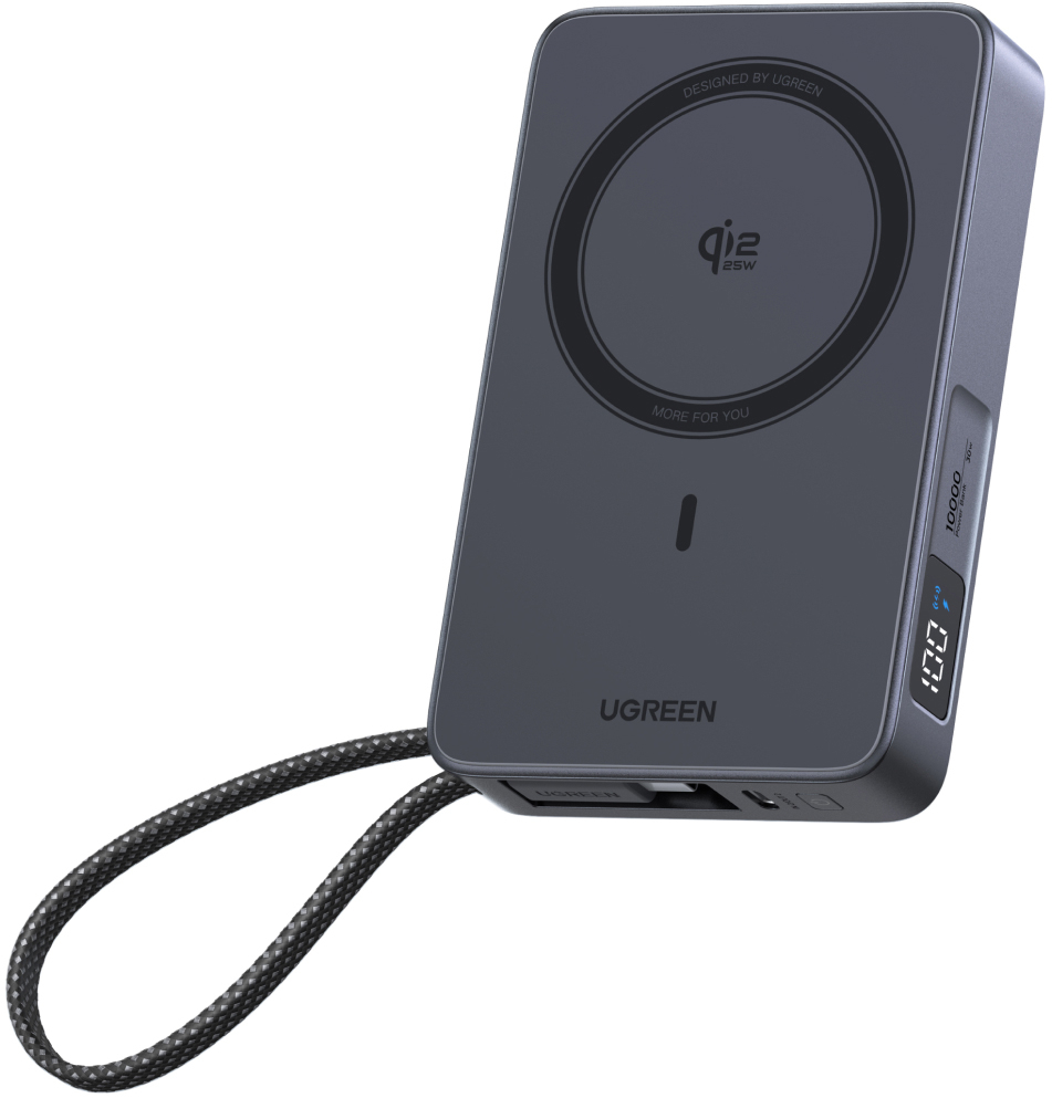 UGREEN Magnetic PB 10000mAh 85956B Wireless, Qi2.2 25W, Grey