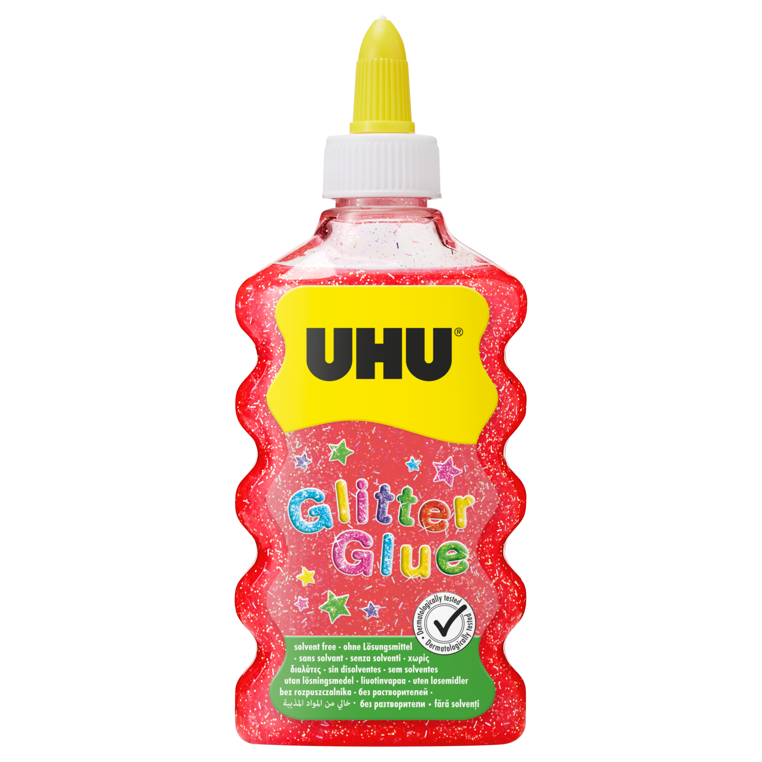 UHU Glitter Glue Maxi 510574 rouge, 185g