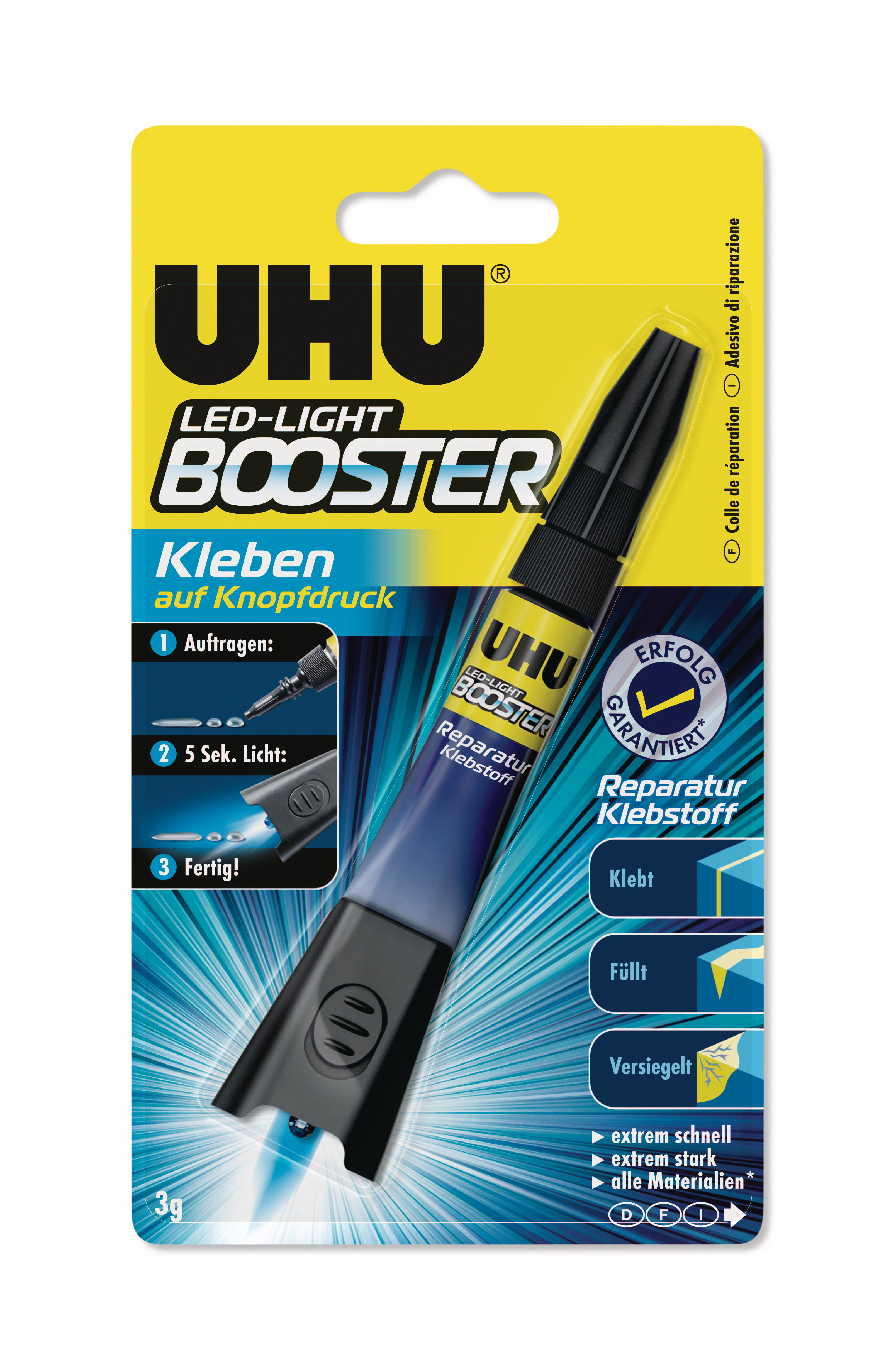 UHU Reparaturkleber Booster 990356 transparent