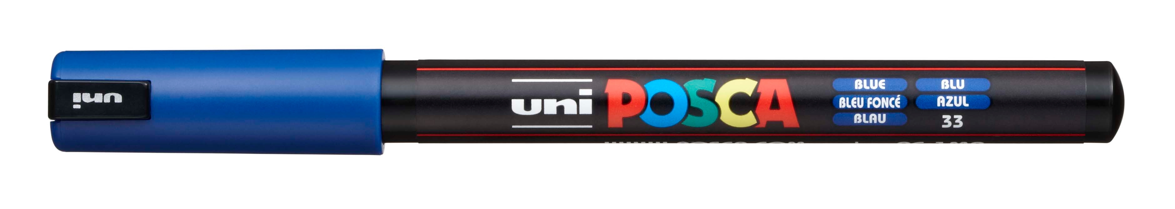 UNI-BALL Posca Fineliner 0,7mm PC1MR, blau <br>