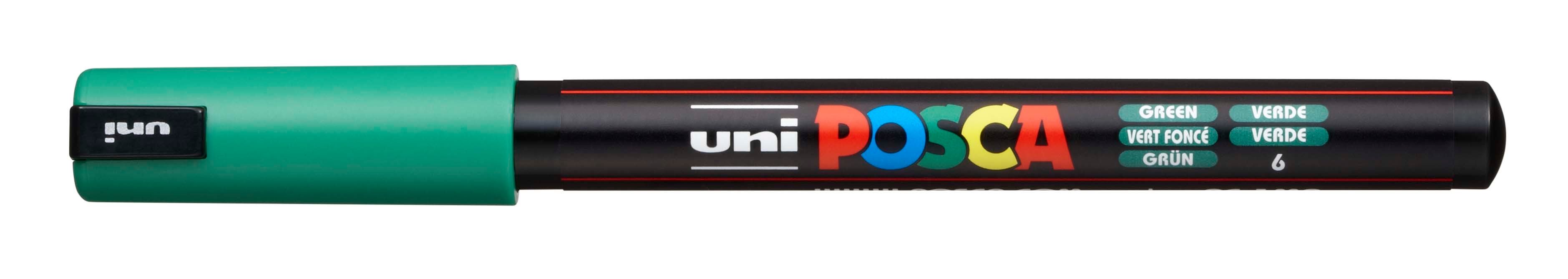 UNI-BALL Posca Fineliner 0,7mm PC-1MR GREEN vert vert