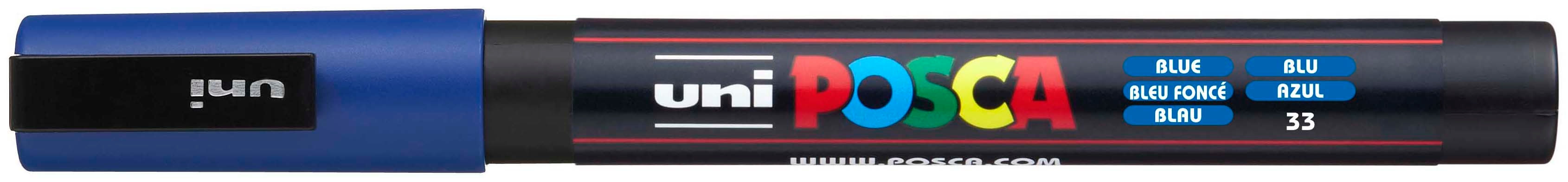 UNI-BALL Posca Marker 0,9-1,3mm PC3M blau, Rundspitze<br>