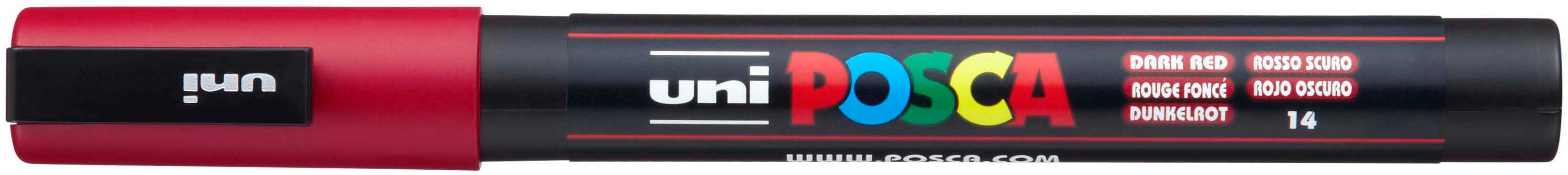 UNI-BALL Posca Marker 0.9-1.3mm PC-3M Dark red rouge foncé