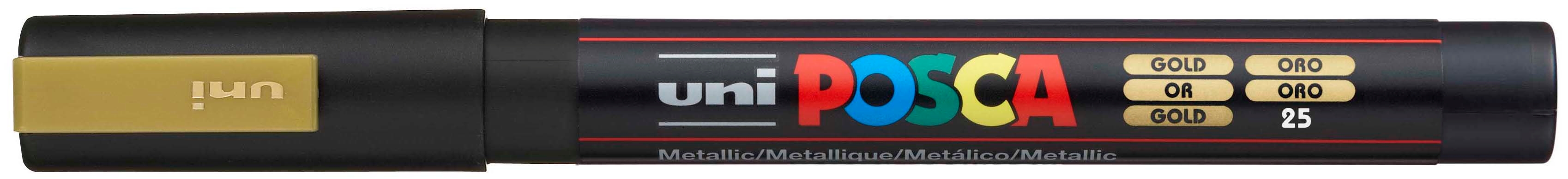 UNI-BALL Posca Marker 0,9-1,3mm PC3M gold, Rundspitze<br>
