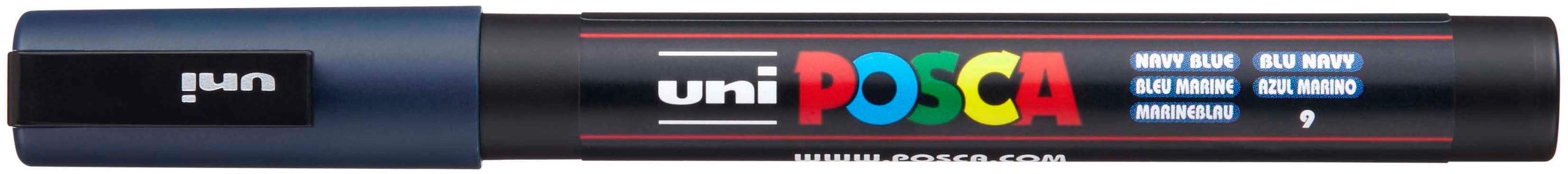 UNI-BALL Posca Marker 0.9-1.3mm PC-3M Navy Blue bleu