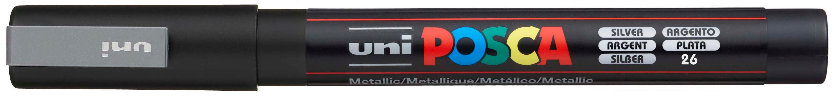 UNI-BALL Posca Marker 0,9-1,3mm PC-3M SILVER argent