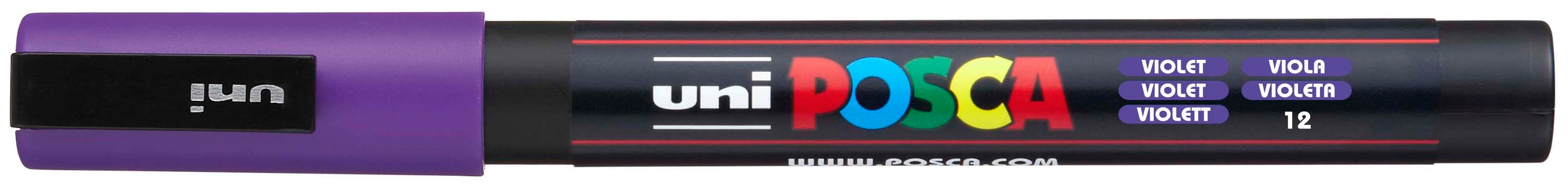 UNI-BALL Posca Marker 0,9-1,3mm PC3M violett, Rundspitze<br>