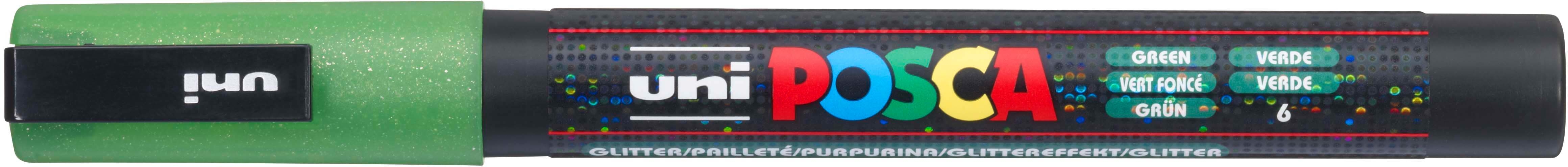UNI-BALL Posca Marker 0.9-1.3mm PC-3ML GREEN vert pailleté