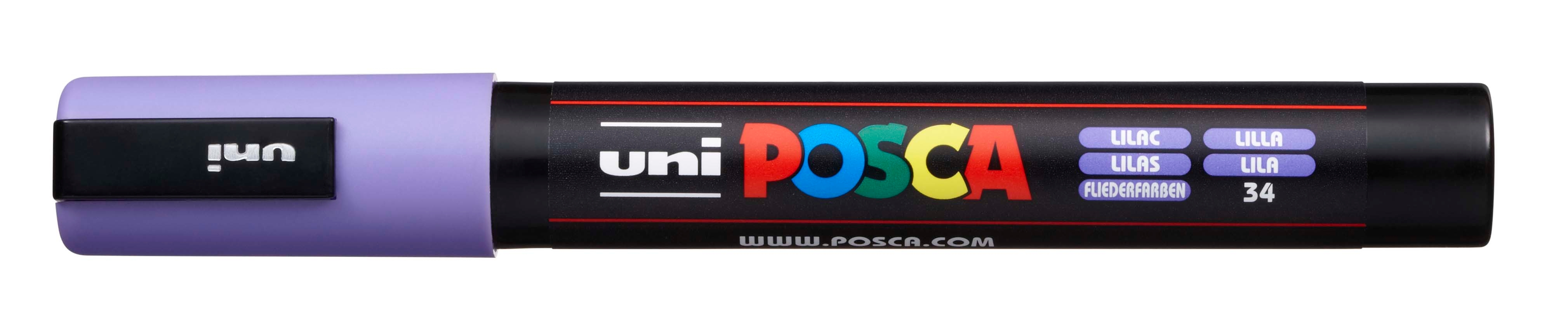 UNI-BALL Posca Marker 1.8- 2.5mm PC5M lila, Rundspitze<br>