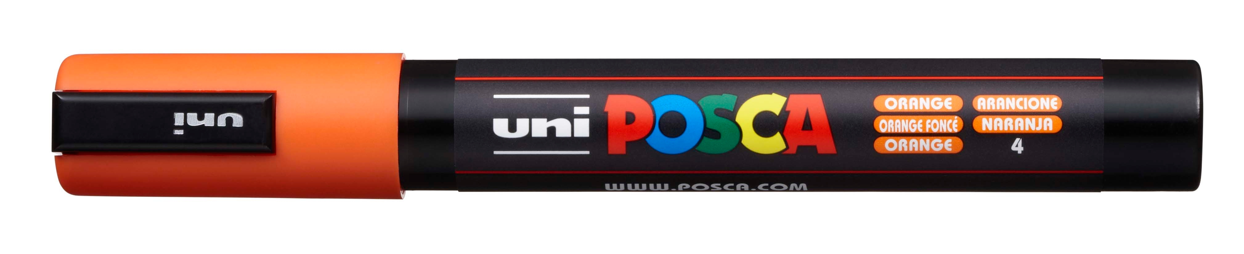 UNI-BALL Posca Marker 1.8- 2.5mm PC5M orange, Rundspitze<br>