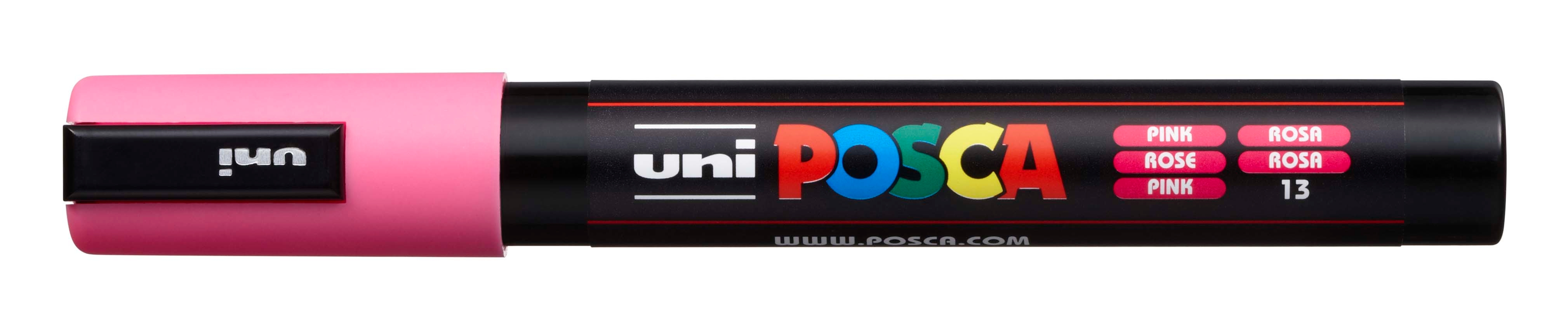 UNI-BALL Posca Marker 1.8- 2.5mm PC5M rosa, Rundspitze<br>