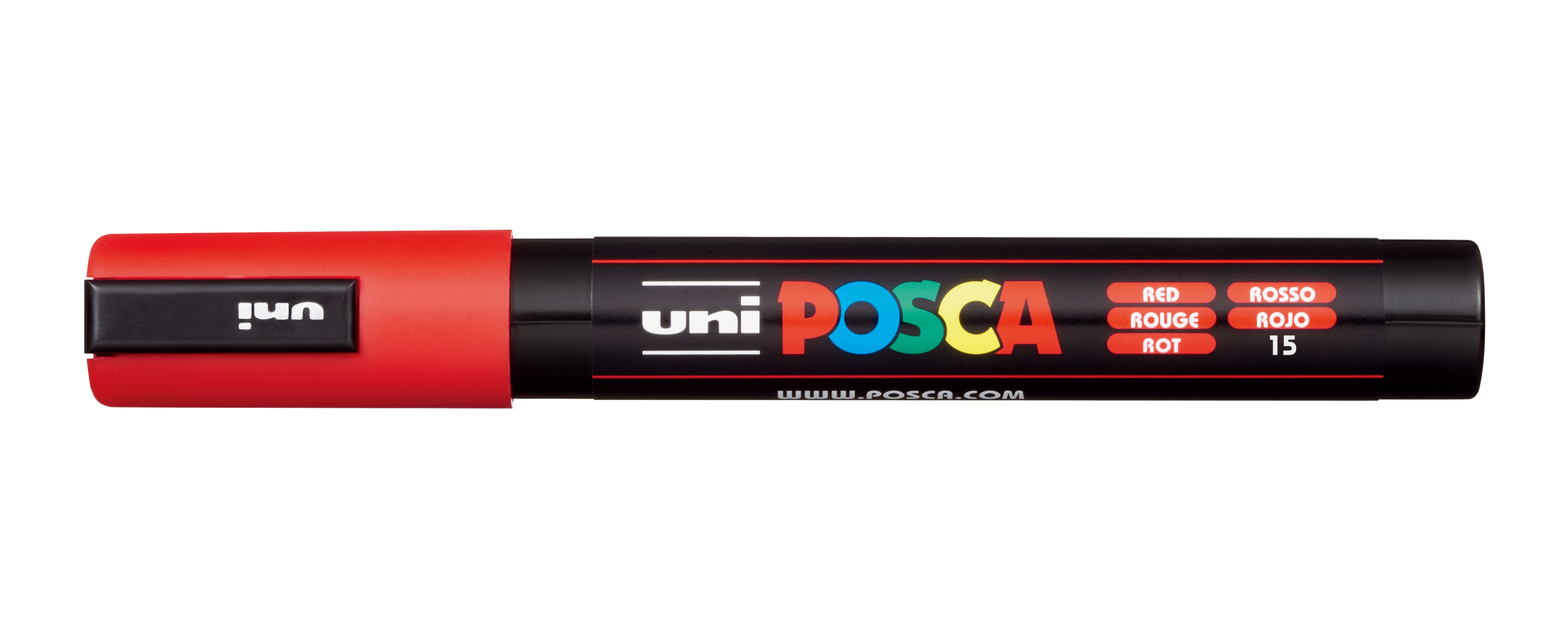 UNI-BALL Posca Marker 1.8- 2.5mm PC5M rot, Rundspitze<br>