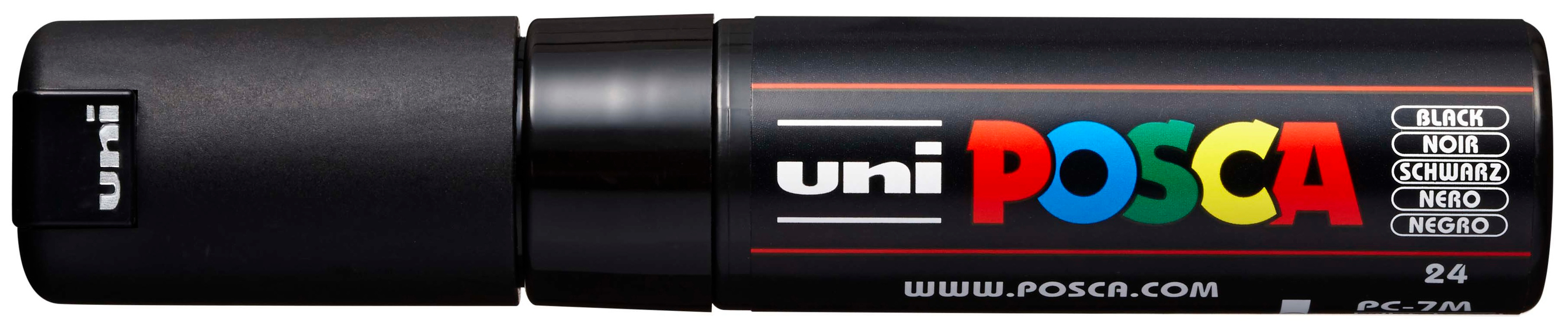 UNI-BALL Posca Marker 4.5-5.5mm PC-7M BLACK noir