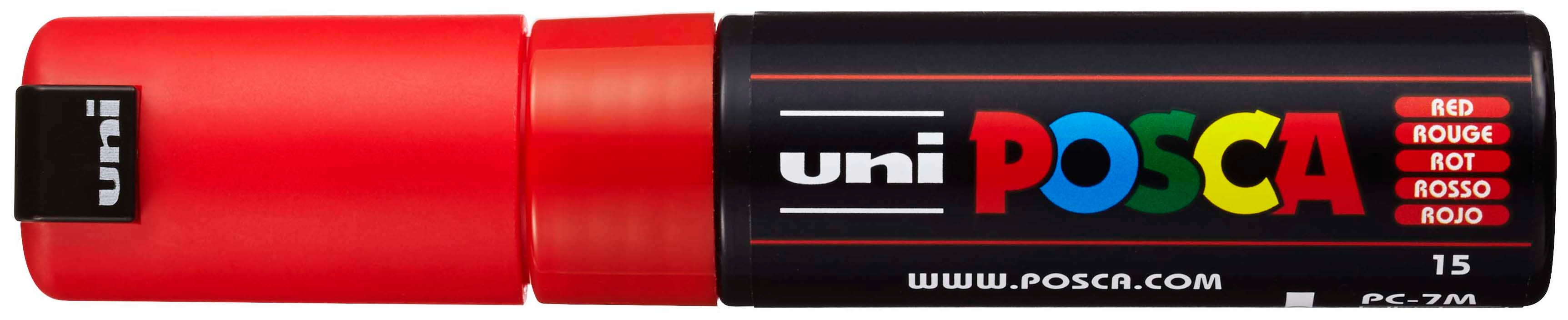 UNI-BALL Posca Marker 4.5-5.5mm PC7M rot, Rundspitze<br>