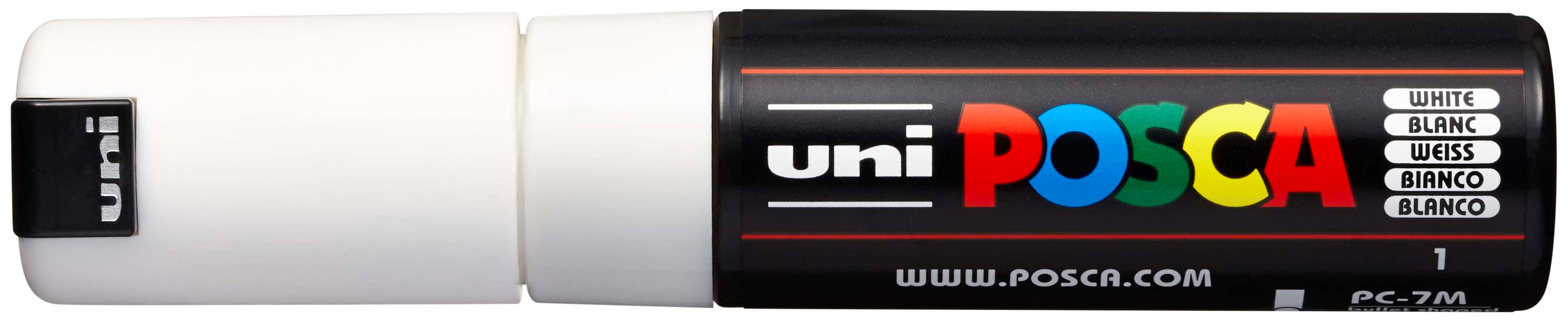 UNI-BALL Posca Marker 4.5-5.5mm PC-7M WHITE blanc blanc